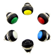 12mm Domed Push Button Pack
